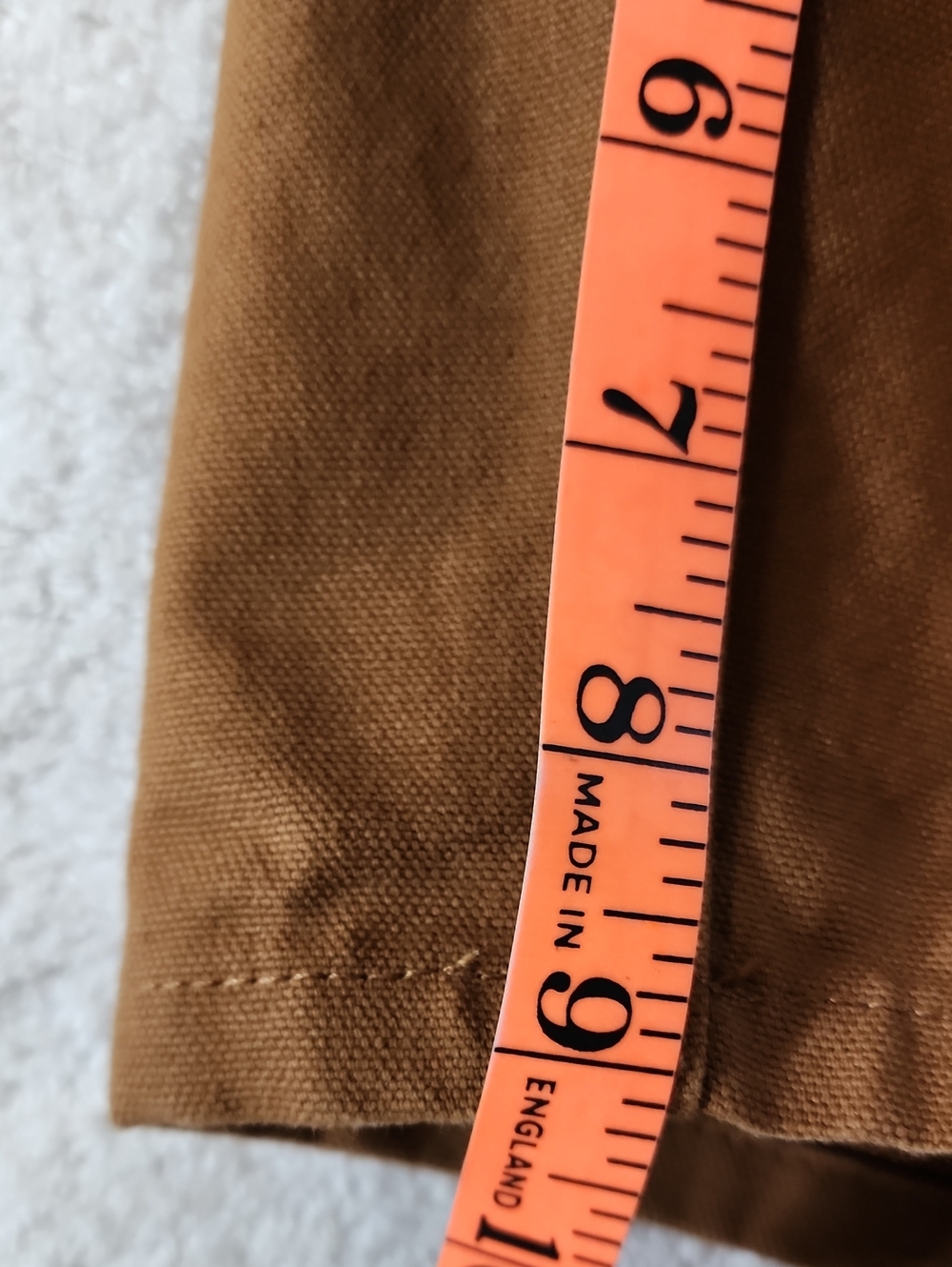 Carhartt Men's Tan Single Knee Carpenter Shorts Size 29 New - Picture 10 of 10
